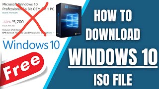 Windows 10 Download Disc ISO File  Windows 10 Download Free 2024 [upl. by Aik]