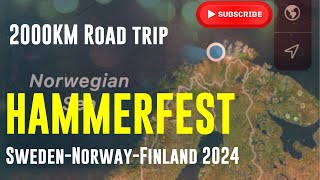 Hammerfest Road Trip 2024 including stopping to see Santa in Finland [upl. by Schnurr]