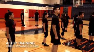 JROTCDrillTeamTrainingcom  Drill Team Training  Before amp After at Romeoville MCJROTC [upl. by Naharba]