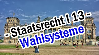 Staatsrecht I 13  Wahlsysteme der BRD [upl. by Ellehs]