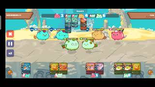 AAP Axie Infinity Gameplay  61hp Plant Save Arena Gameplay [upl. by Anairdna]