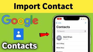 How to get Gmail contacts on iphone  gmail contacts iphone 14 [upl. by Haerb293]