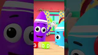 ABC Alphabet Chanson shorts reels cartoons abcsong learning [upl. by Vasili]