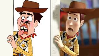 Toy Story cartoon memes  Buzz lightyer erives  Toy Story woody and buzz funny moments [upl. by Oretna]