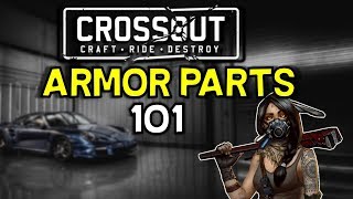 Crossout  Faction Armor Parts 101 Durability to KG Ratios and more math fun [upl. by Amsaj]