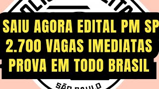 Concurso PM SP 2024 saiu agora edital da PM SP polícia militar de São Paulo 2024 soldado PM SP pmsp [upl. by Almeria]