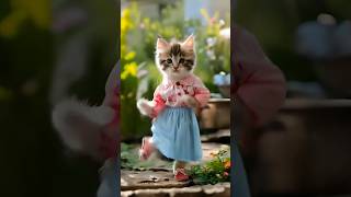 🤩Cat funny comedy dance 🤣🤣  Cat dancing funny cat cute comedy catlover 🔥🔥 [upl. by Yelsehc]