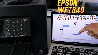 How to Connect Epson WF 7840 To WIFI With Computer Full Guide [upl. by Modnarb607]