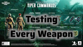 Every Weapon Of New Warbond  Helldivers 2 [upl. by Mirabel]