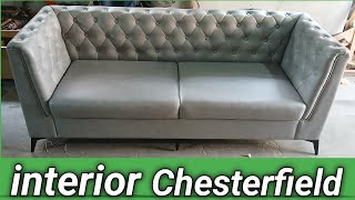 sofa  diy Chesterfield sofa 🔥🛋️  modern design sofa set  rksofafurniture0007 [upl. by Anirol]