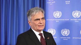 Interview with Werner Faymann United Nations Special Envoy on Youth Employment [upl. by Rochella484]