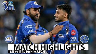 MI vs RR 38th Match IPL 2024 Highlights  IPL Highlights 2024  Cricket ipl 2024 highlights today [upl. by Arykahs]