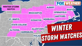 Winter Storm Watches Issued As Nor’easter Targets Northeast Could Bring Significant Snow [upl. by Jemmy424]