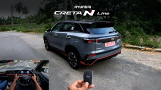 2024 HYUNDAI CRETA N LINE N10 DCT  POV Test Drive 37  ENJE [upl. by Shelah]