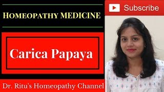 Carica papaya  Benefits and uses of carica papaya homeopathy medicine [upl. by Eseerehc]