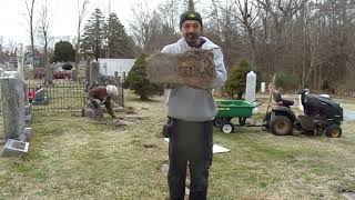 Nealon Uncovering and resetting Nealon Family Graves after 24 years Oakland Cemetery Hampton 23669 [upl. by Mahtal]