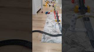 Longest Thomas track all over the house shorts thomasandfriends jujutv toysforkids [upl. by Gilleod]