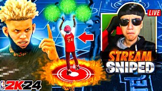 i stream sniped my biggest rival StageBeKillin NBA 2K24 [upl. by Nirhtak]