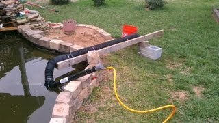 DIY Air Lift Koi Pond Vacuum Part 23 [upl. by Parlin97]