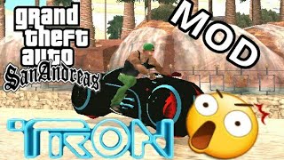 ¡¡¡ MOD DE MOTO DE TRON DFF PARA GTA SA ANDROID  MATIAS MJK [upl. by Stevena363]