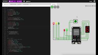 Semáforo Simulador ESP32 [upl. by Eladnyl]