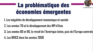 La problématique des économies émergentes [upl. by Renner171]