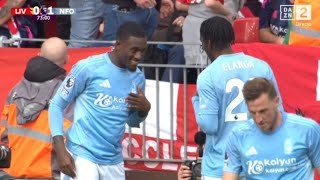 Callum HudsonOdoi Goal Antony Elanga Unreal Assist Liverpool vs Nottingham Forest 01 Highlight [upl. by Taft668]