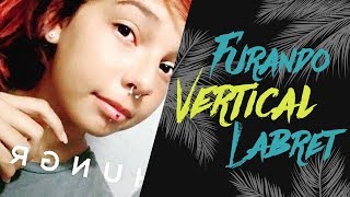 Vertical labret  piercing Home [upl. by Kellby]