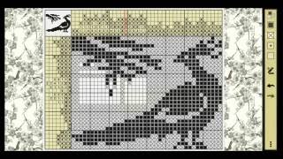 Nonograms Katana  Puzzles by belko61  Part 2  Peacock 40x30 [upl. by Graaf]