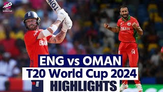 ENG vs OMAN T20 World Cup 2024 Highlights England vs Oman T20 World Cup Full Highlights [upl. by Rekrap]