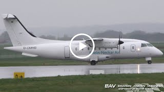 Dornier 328  MHS Aviation quotRheinNeckar Air stickerquot DCMHB  takeoff at Memmingen Airport [upl. by Arri]