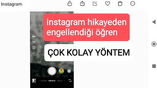 instagram hikayeden engellendiğimi nasıl anlarım [upl. by Ymmij]