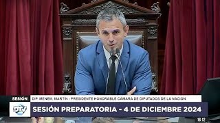 🇦🇷 SESIÓN PREPARATORIA 4 de diciembre de 2024  Diputados Argentina  COMPLETA [upl. by Siol237]