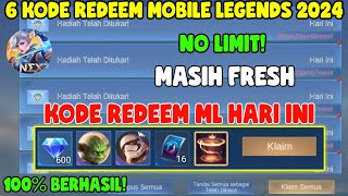 6 KODE REDEEM ML TERBARU KODE REDEEM MOBILE LEGENDS KODE REDEEM ML HARI INI SEPTEMBER 2024 [upl. by Aenit]