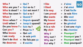 Les 100 verbes les plus utilisés en anglais   Easy sentences to learn french  easy [upl. by Meehar]