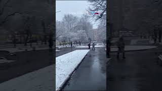 Snow falling 🌬️❄️🇷🇺 shortvideo winter [upl. by Cinom315]