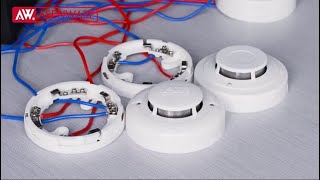 How to wire smoke detectors to conventional fire alarm control panel [upl. by Reinal612]