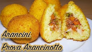 Arancine o Arancini di Riso con PROVA ARANCINOTTO  Italian Recipe Video 4k [upl. by Adnawot424]