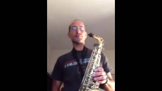 A las arandelas musica navidad boricua Saxofon alto sax [upl. by Atinuaj]