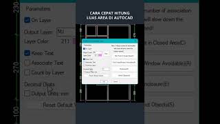 Cara cepat hitung luasan area dengan quotPERINTAH MJquot autocad autocadtutorials autocadtips [upl. by O'Donnell]