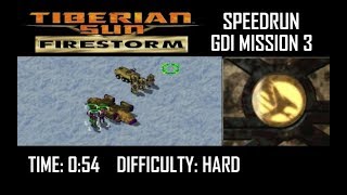 SPEEDRUN CampC Tiberian Sun Firestorm GDI Mission 3 Hard [upl. by Ellehcin]