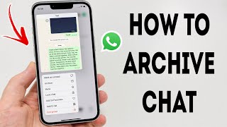 How To Archive WhatsApp Chat On iPhone  Full Guide [upl. by Koller934]