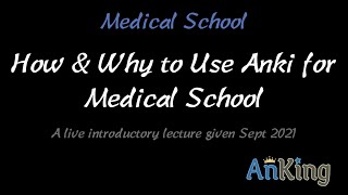 How amp Why to Use Anki for Medical School [upl. by Notaes]