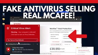 Fake Antivirus being used to sell real McAfee [upl. by Aenad]