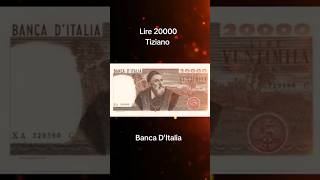 Lire 20000 🇮🇹 Banconota Tiziano Banca DItalia monete rare collection euro numismatica lire [upl. by Otsenre]