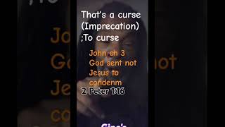 Thats a curse ImprecationTo curse jesus bible [upl. by Nnaid]