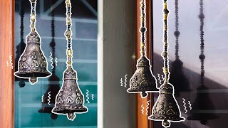 DIY DOOR HANGING BELLS  INDIAN STYLE CRAFTS  ROOM DECOR CRAFTS  DOOR TORAN [upl. by Simons]