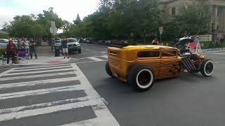 AMERICAN GRAFFITI SHOW Petaluma CA BADASSCAR hotrod ford cars carshow gangster [upl. by Adoc]