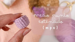 Medio Punto Extendido a Crochet  mpe [upl. by Melba794]