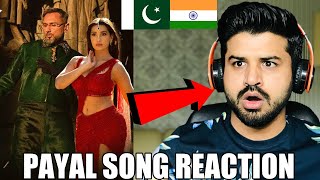 PAYAL SONG Official Video YO YO HONEY SINGH  NORA FATEHI  Reaction Vlogger [upl. by Enelyam]